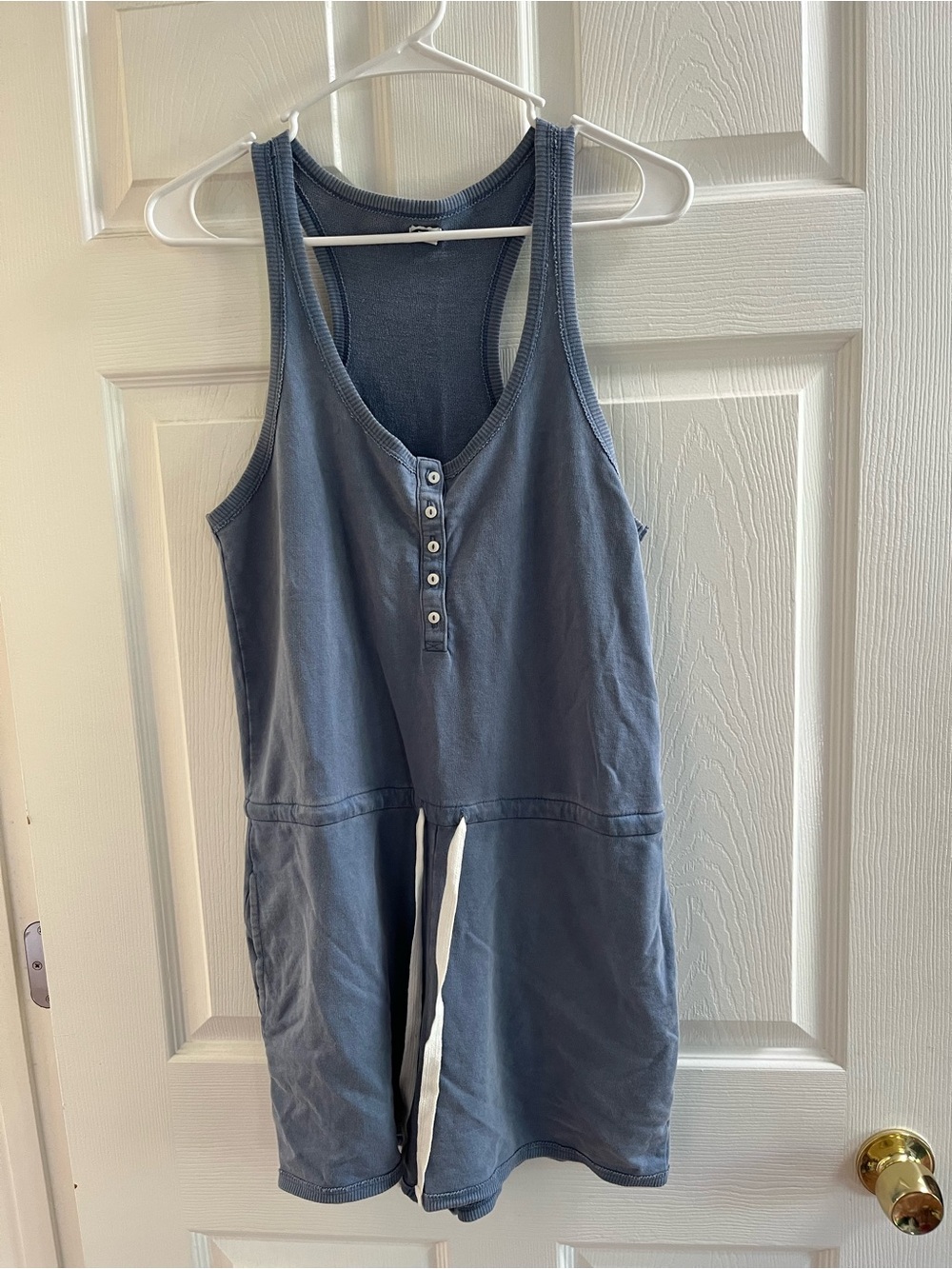Aerie Henley Drawstring Romper